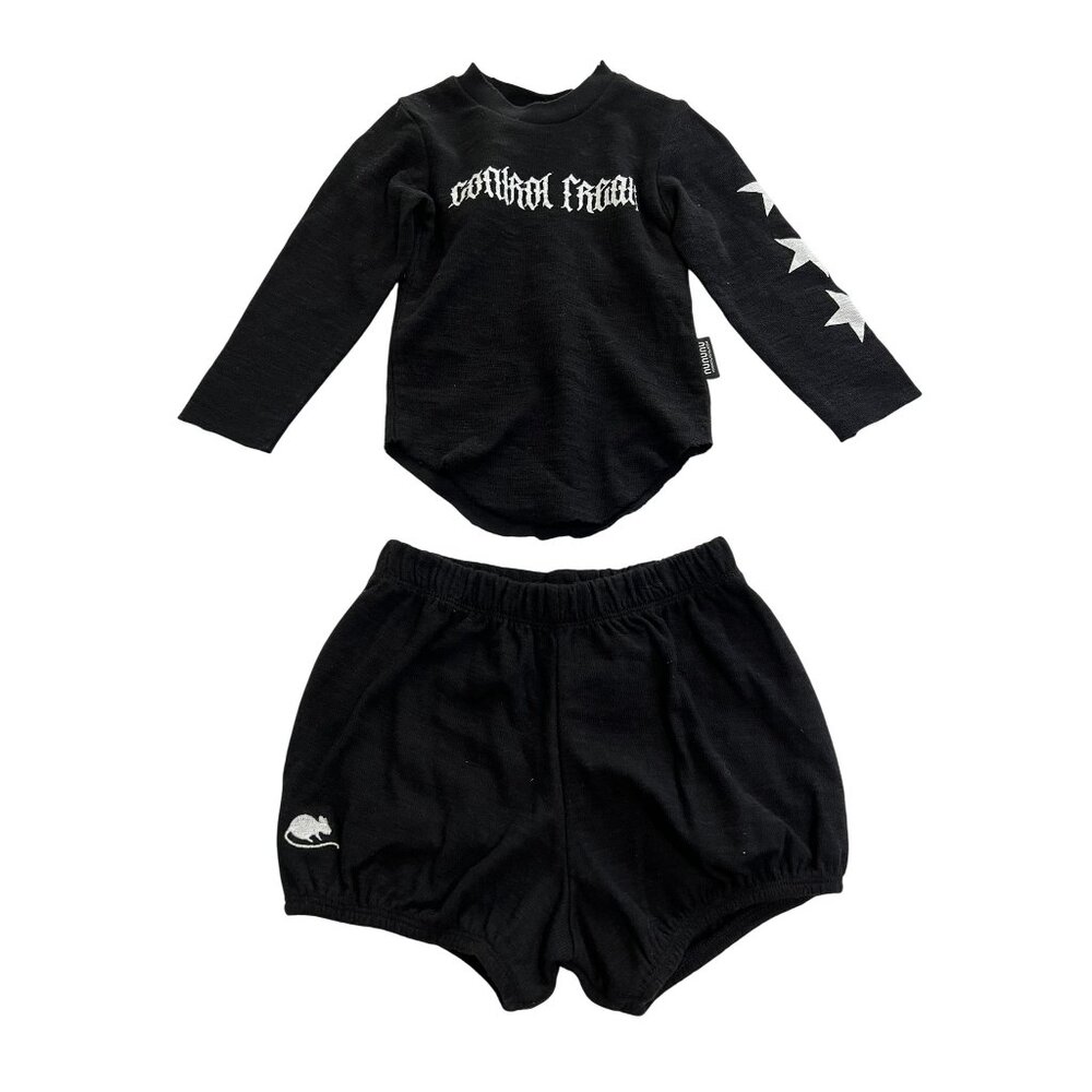 Nununu Watch Out Yoga Set in Black